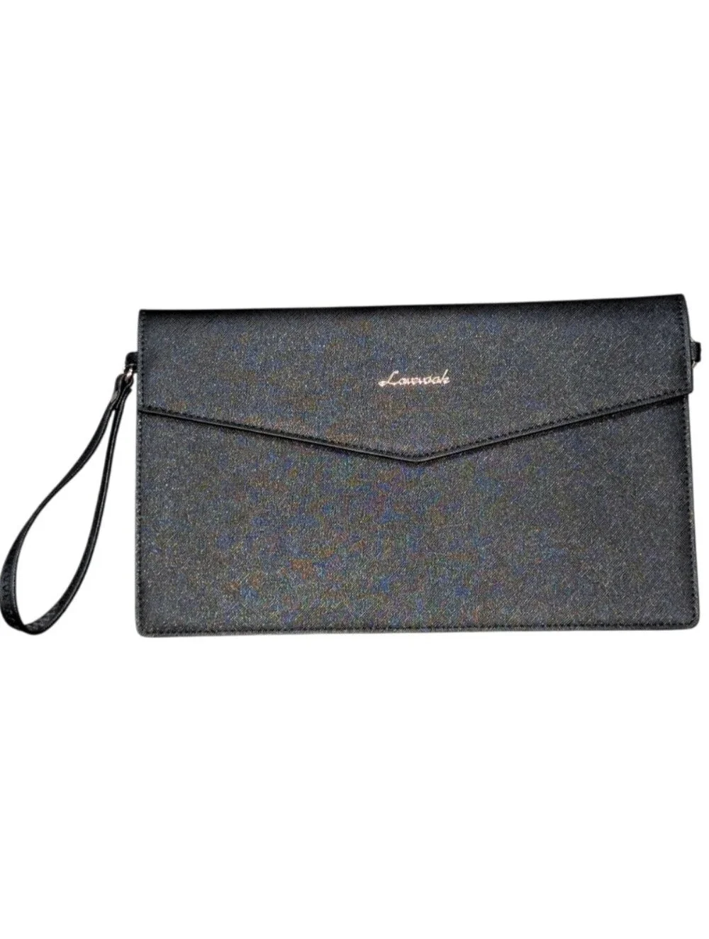 Black Envelope Wristlet Clutch New In Package